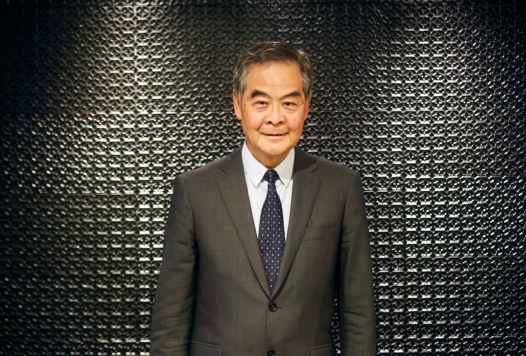 Leung Chun-ying pointed out that Hong Kong was not an energy-intensive economy, while mainland China had shifted towards “new energy” sources. Photo: Jonathan Wong
