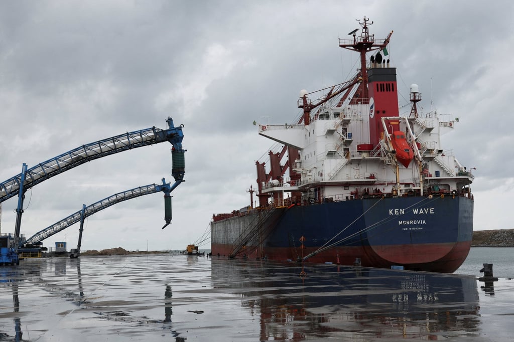 An oil vessel waits at Dangote Petroleum Refinery’s loading and discharging point in Lagos. Photo: Reuters