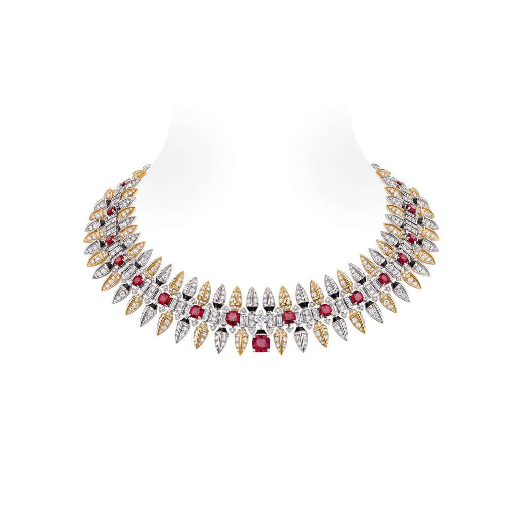The Conquest necklace from Louis Vuitton’s Mythica collection recalls the shape of arrows. Photo: Handout