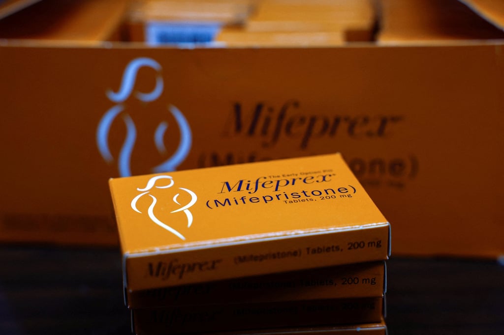 Boxes of Mifepristone at Alamo Women’s Clinic in Carbondale, Illinois. Photo: Reuters