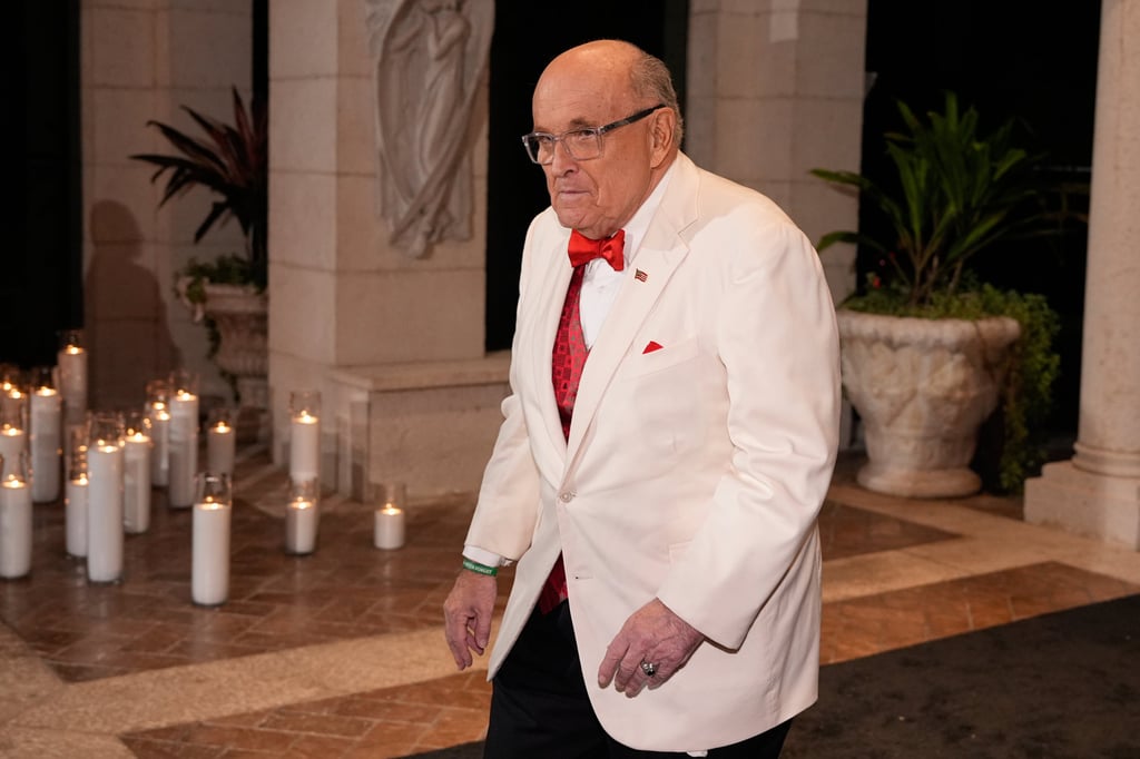 Rudy Giuliani at US President Donald Trump Mar-a-Lago club on December 31, 2025. Photo: AP