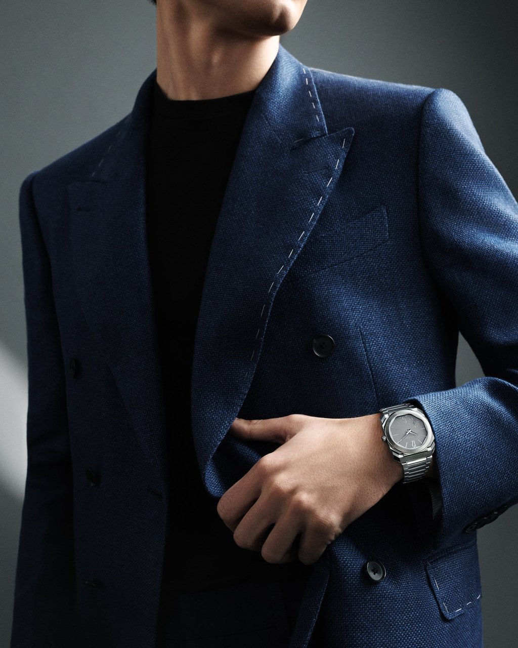 A worn wrist view of the Bulgari Octo Finissimo 37mm. Photo: Handout