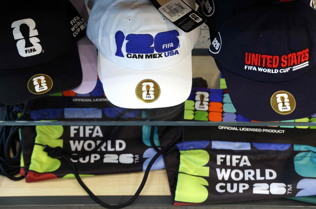 World Cup merchandise display at Kansas City airport. Photo: Getty Images