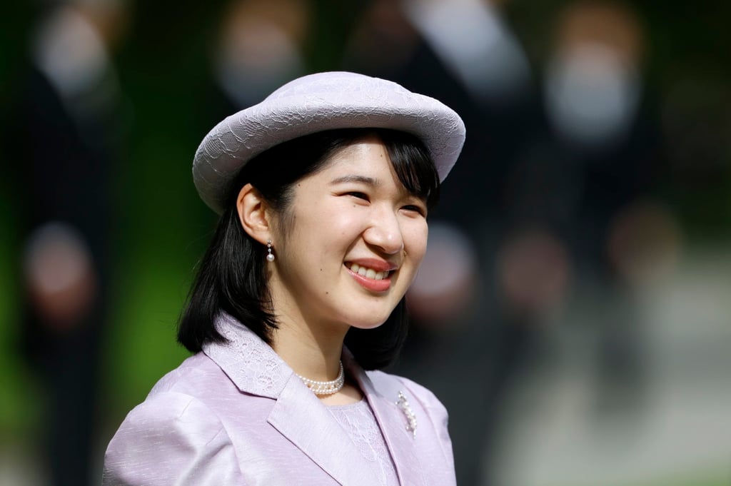 Japan’s Princess Aiko, daughter of Emperor Naruhito and Empress Masako, during the Spring Imperial Garden Party at the Akasaka Imperial Gardens in Tokyo on April 17. Photo: EPA