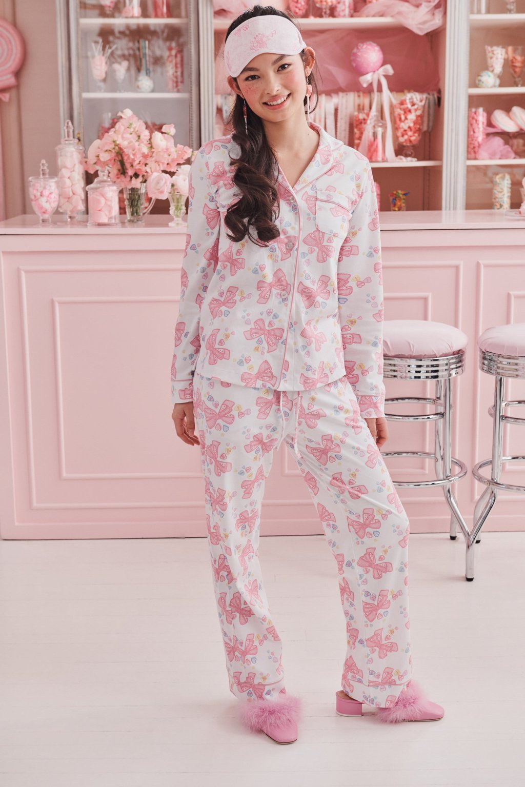 LoveShackFancy x Roller Rabbit Doily Beaux Polo pyjamas. Photo: Handout