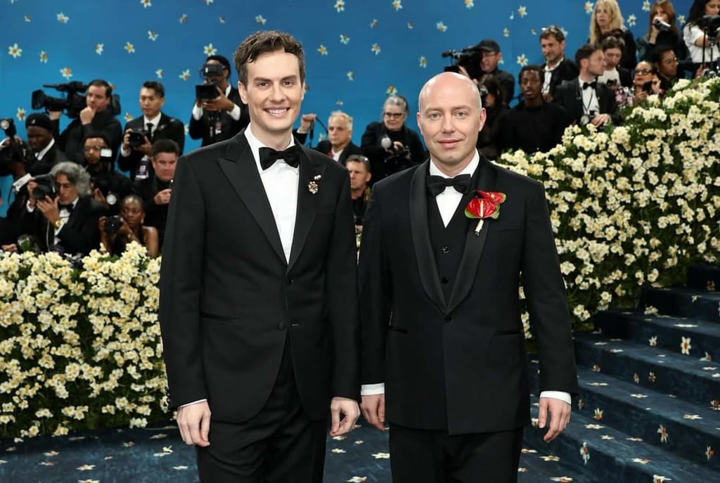 Robert Denning and Charles Porch at the 2025 Met Gala. Photo: @charlesporch/Instagram