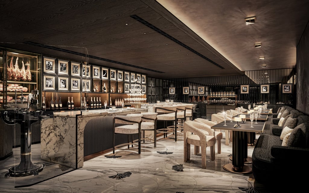 Blanc de Noirs’ champagne bar. Photo: courtesy Mandarin Oriental The Landmark