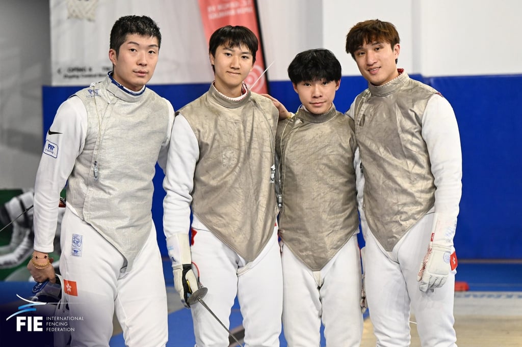 Hong Kong’s men claimed bronze at the World Cup event in Istanbul. Photo: FIE