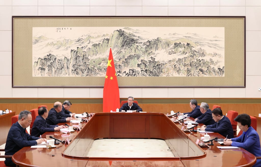 Chinese Premier Li Qiang presides over a State Council group study session on energy development on April 20, 2026. Photo: Xinhua