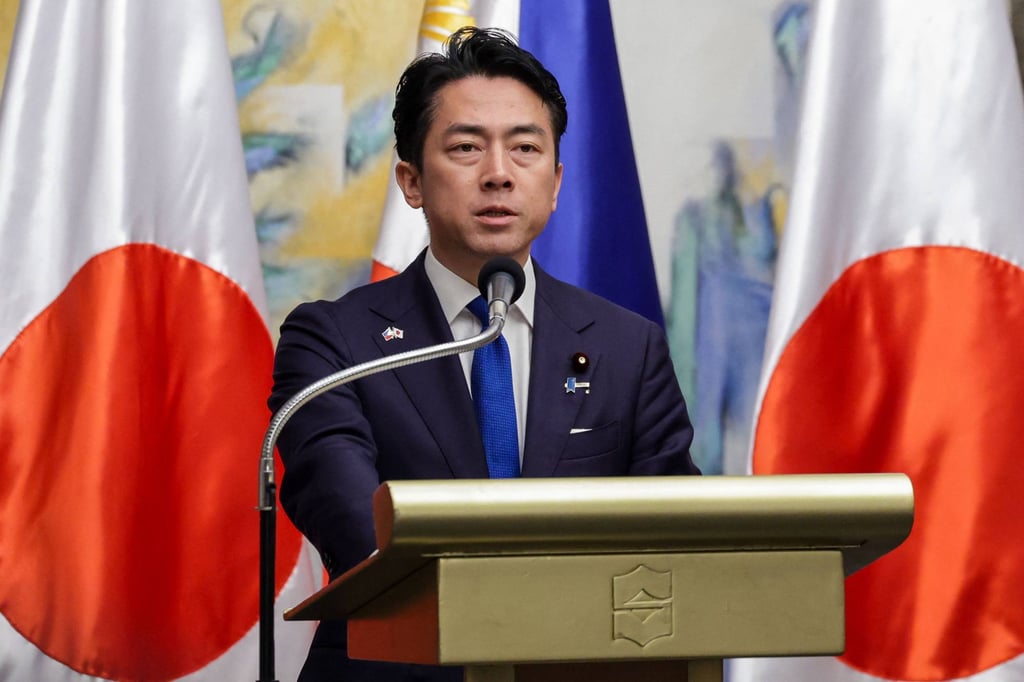 Japan’s Defence Minister Shinjiro Koizumi said he was aware of “false posts” about him that were circulated during the LDP leadership race. Photo: AFP Japan’s Defence Minister Shinjiro Koizumi said he was aware of “false posts” about him that were circulated during the LDP leadership race. Photo: AFP