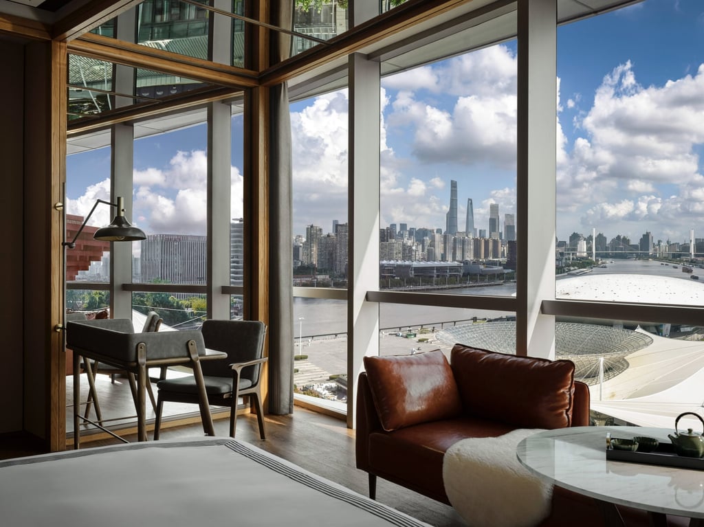 The Thompson Shanghai Expo hotel, which opened last year. The Shanghai World Expo Exhibition & Convention Center will host Hyrox Shanghai on May 16-17. Photo: Handout