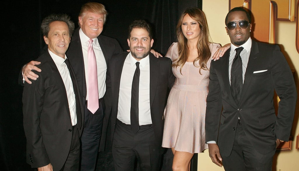Producer Brian Grazer, US President Donald Trump, Brett Ratner, Melania Trump and Sean “Diddy” Combs are pictured in New York in 2011. Photo: WireImage