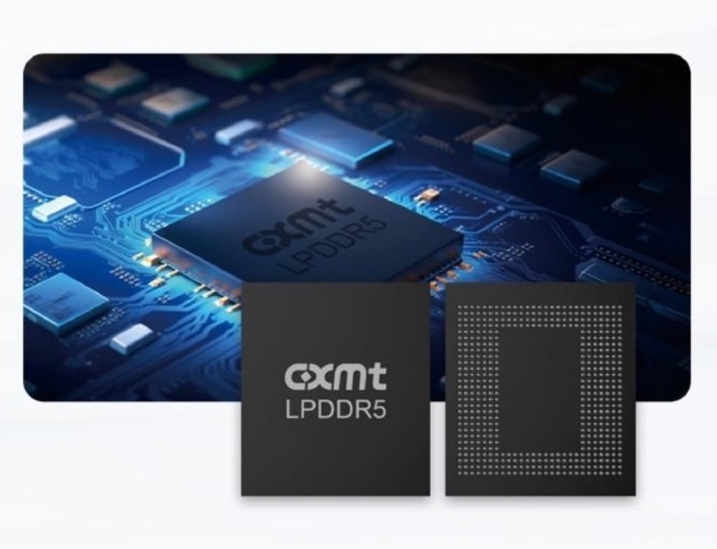 Hefei-based CXMT said its DDR5 chips supported speeds of up to 8,000 Mbps and die densities of 16Gb and 24Gb. Photo: Handout