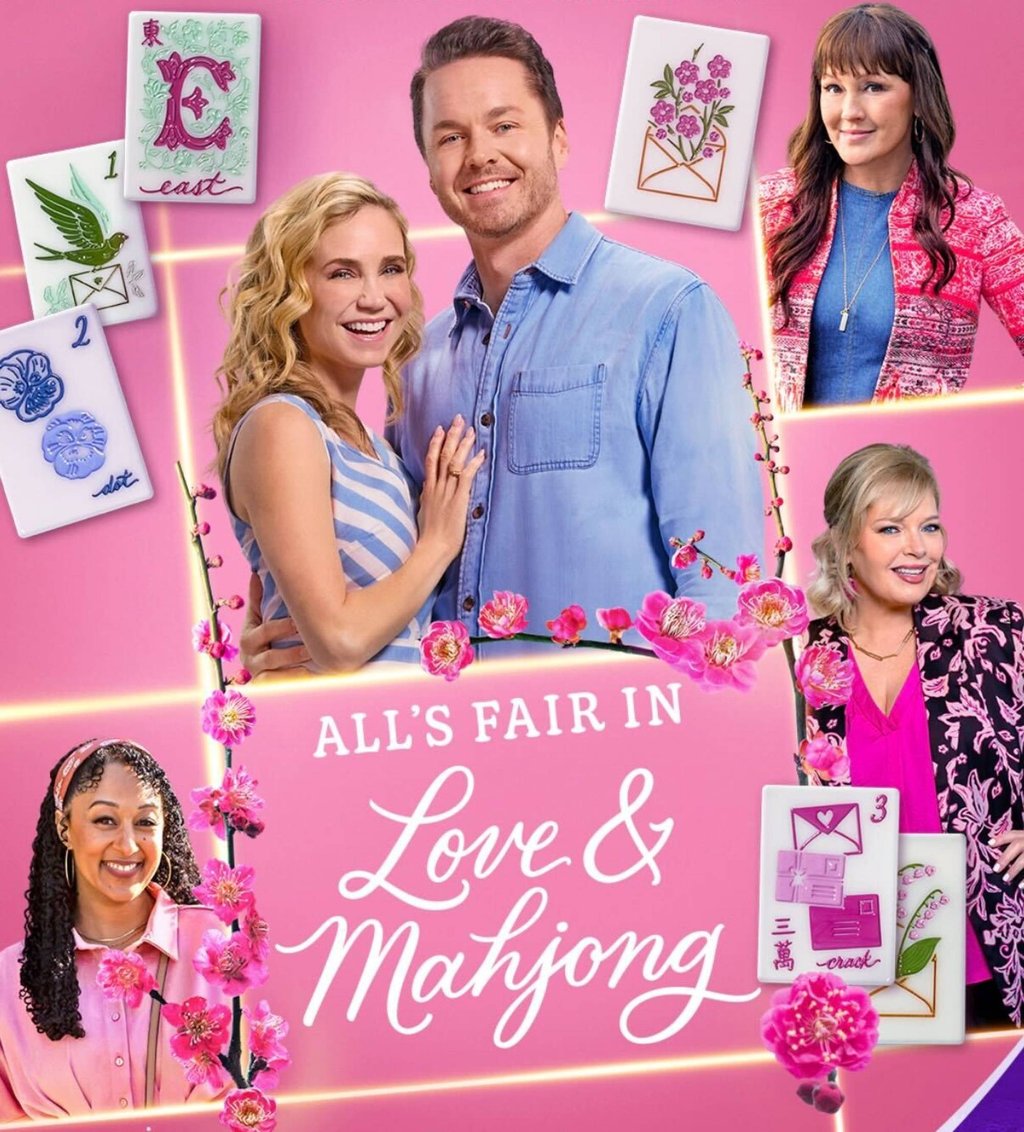 The poster for the Hallmark movie All’s Fair in Love & Mahjong, which has an overwhelmingly white primary cast. Photo: Instagram/hallmarkchannel