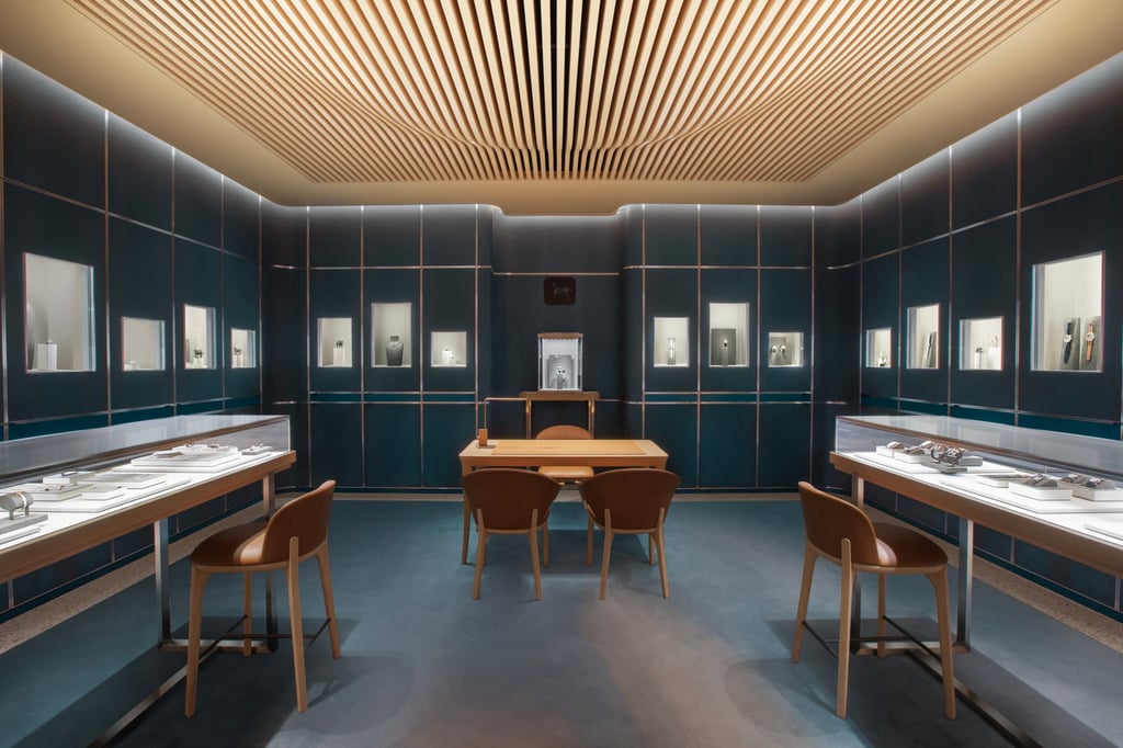 The jewellery and watch area at the renovated Hermès Elements store. Photo: Handout