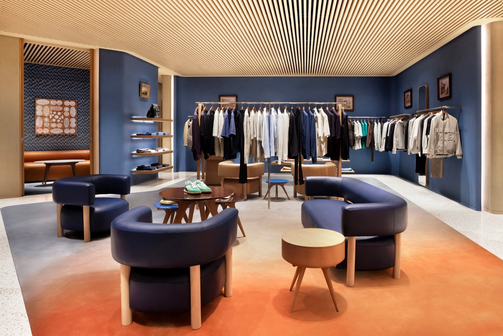 Hermès Elements’ menswear area. Photo: Handout