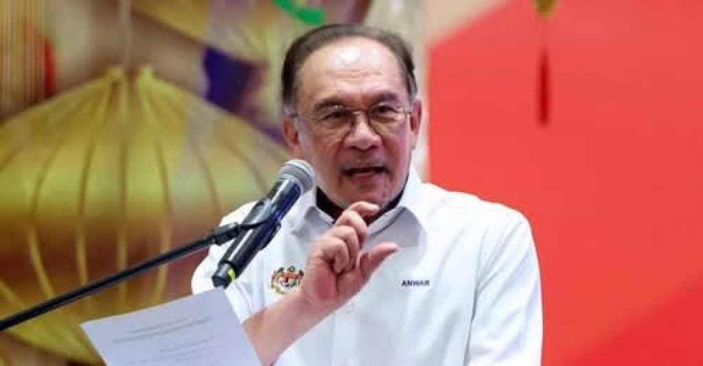 Prime Minister Anwar Ibrahim addresses the PH convention on Sunday. Photo: Facebook/Pakatan Harapan Prime Minister Anwar Ibrahim addresses the PH convention on Sunday. Photo: Facebook/Pakatan Harapan