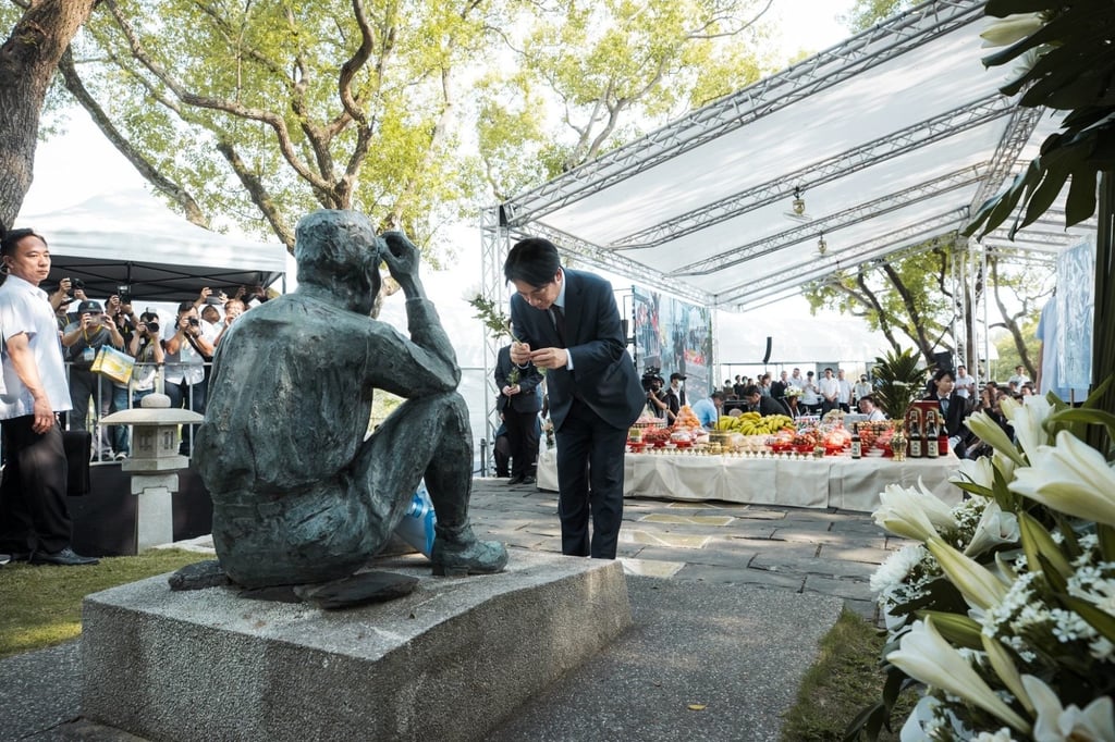 Lai attends the 2024 commemoration event of Japanese engineer Yoichi Hatta in Tainan, Taiwan. Photo: Facebook