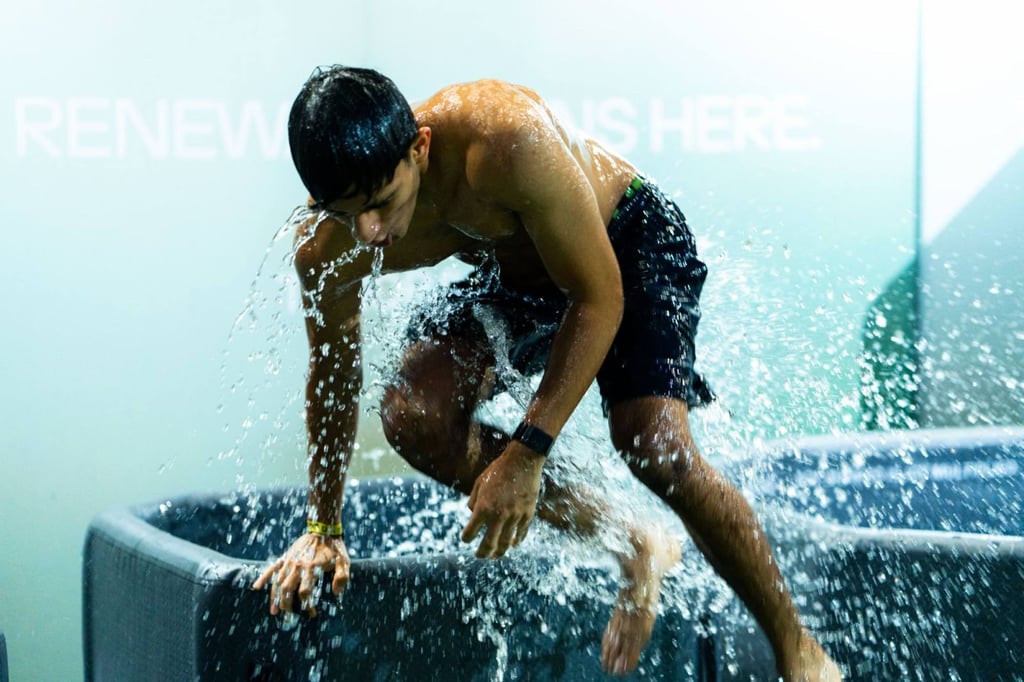 Tundra hot and cold baths at Hyrox Bangkok. Photo: Handout