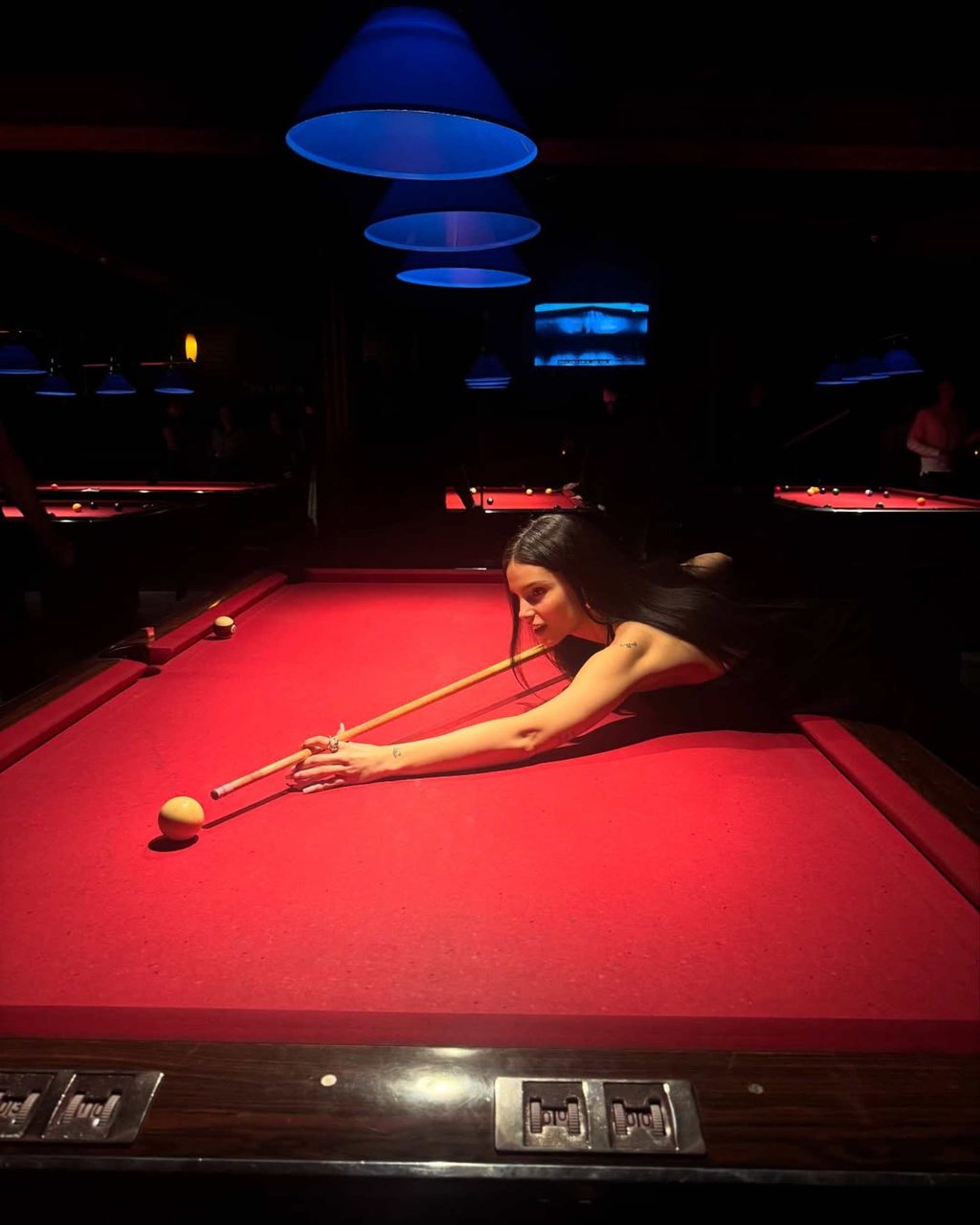 Inde Navarrette enjoys playing pool. Photo: @indenavarrette/Instagram Inde Navarrette enjoys playing pool. Photo: @indenavarrette/Instagram