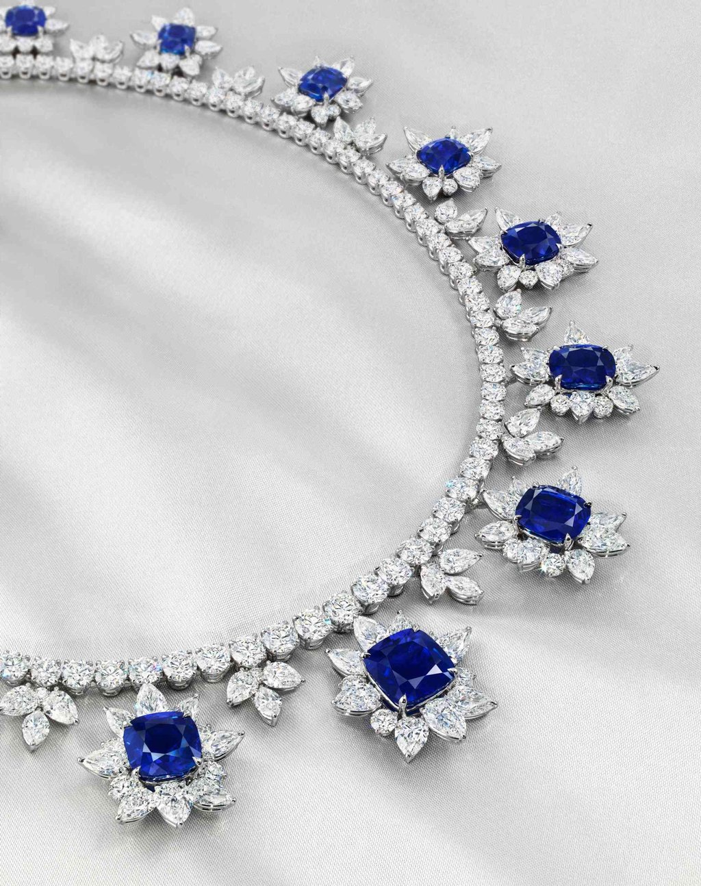 The Royal Blue necklace sold at Christie’s. Photo: Handout The Royal Blue necklace sold at Christie’s. Photo: Handout