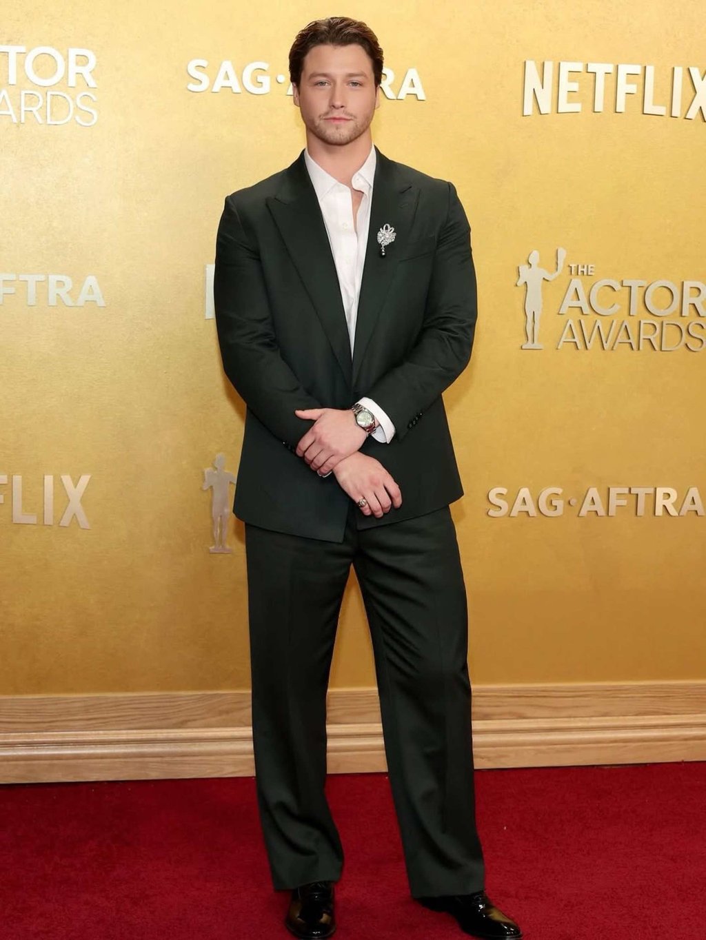 Stephen Kalyn at this year’s Actor Awards, in March. Photo: @stephenkalyn/Instagram