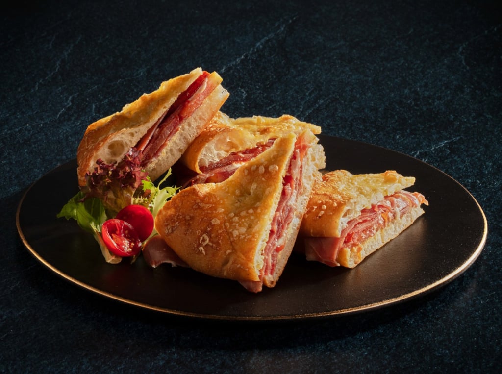 A 24-month-aged Parma ham sandwich from WellWellWell, in Pacific Place, Admiralty. Photo: Instagram/wearewellwellwell A 24-month-aged Parma ham sandwich from WellWellWell, in Pacific Place, Admiralty. Photo: Instagram/wearewellwellwell