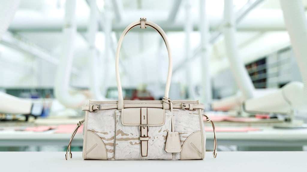The Prada women’s Bonnie bag with new liquid-glass sheen. Photo: Handout The Prada women’s Bonnie bag with new liquid-glass sheen. Photo: Handout