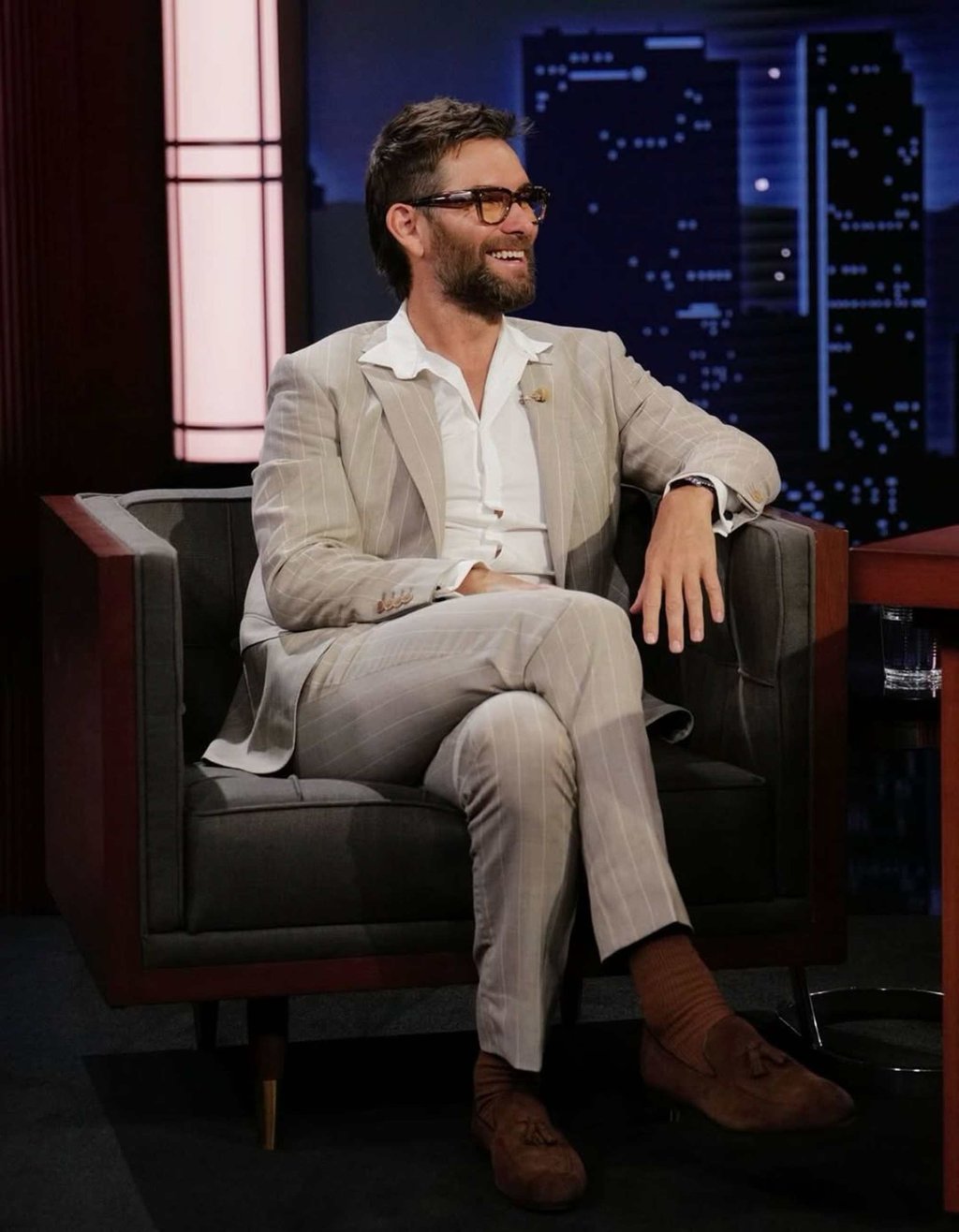 Antony Starr on Jimmy Kimmel Live! Photo: @toni.starr/Instagram Antony Starr on Jimmy Kimmel Live! Photo: @toni.starr/Instagram