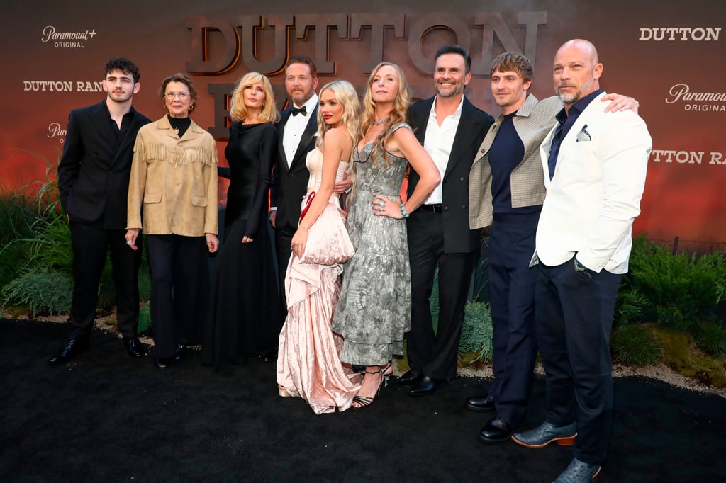 Finn Little, Annette Bening, Kelly Reilly, Cole Hauser, Natalie Alyn Lind, director Christina Alexandra Voros, Juan Pablo Raba, Hart Denton and Berto Colon attend the Paramount+ premiere of Dutton Ranch in New York, on May 12. Photo: AP
