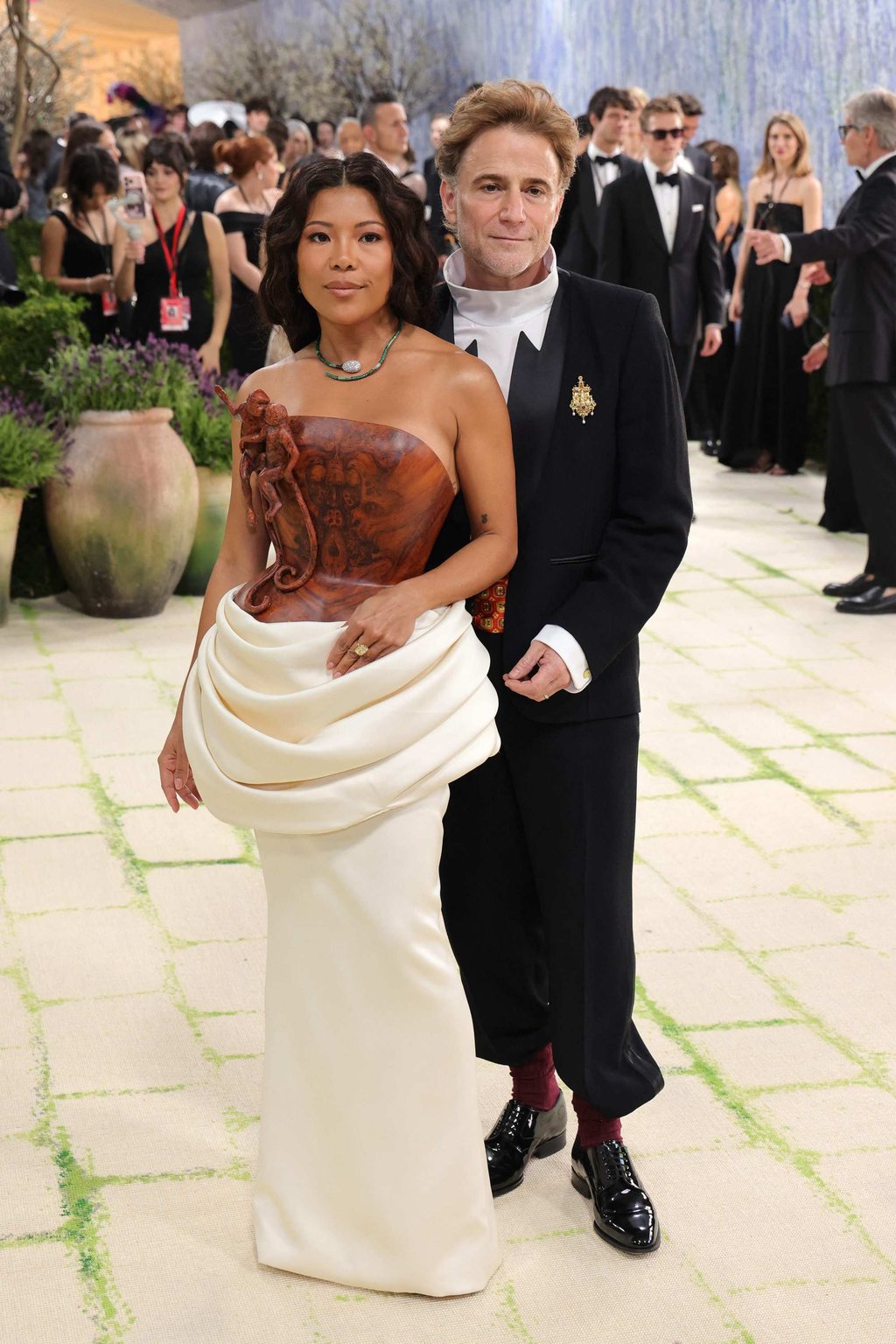 Jen Rubio and Stewart Butterfield at the Met Gala on May 4 – this year dubbed the “Tech Gala”. Photo: Getty Images via AFP Jen Rubio and Stewart Butterfield at the Met Gala on May 4 – this year dubbed the “Tech Gala”. Photo: Getty Images via AFP