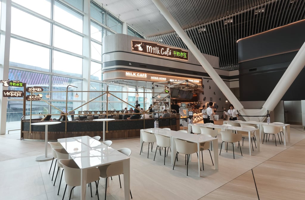 Milk Cafe, a cha chaan teng, is one of the food options available in Terminal 2. Photo: Edmond So