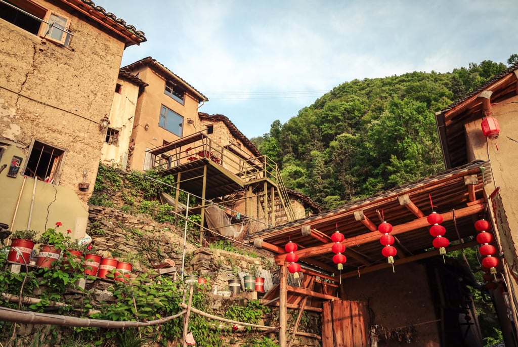 The mountain village of Yangchan. Photo: Thomas Bird The mountain village of Yangchan. Photo: Thomas Bird