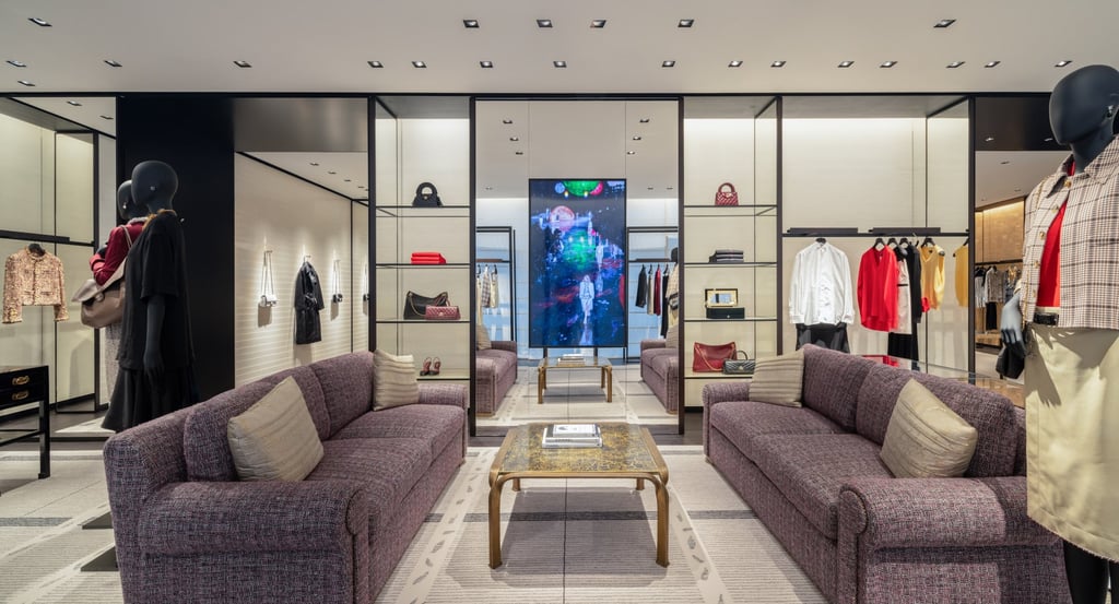 Ready-to-wear on display in Chanel IFC. Photo: Handout