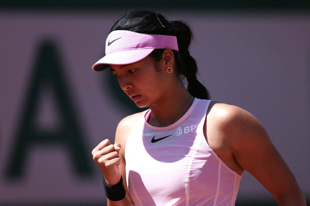 Philippines’ Alexandra Eala lost to Iva Jovic of the US. Photo: AFP Philippines’ Alexandra Eala lost to Iva Jovic of the US. Photo: AFP