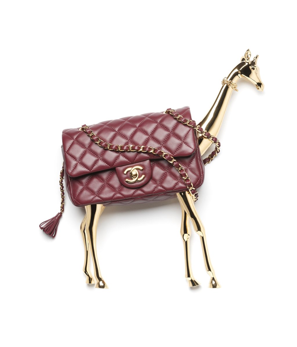 A long-necked twist on Chanel’s classic flap bag from the Métiers d’Art 2026 collection. Photo: Handout