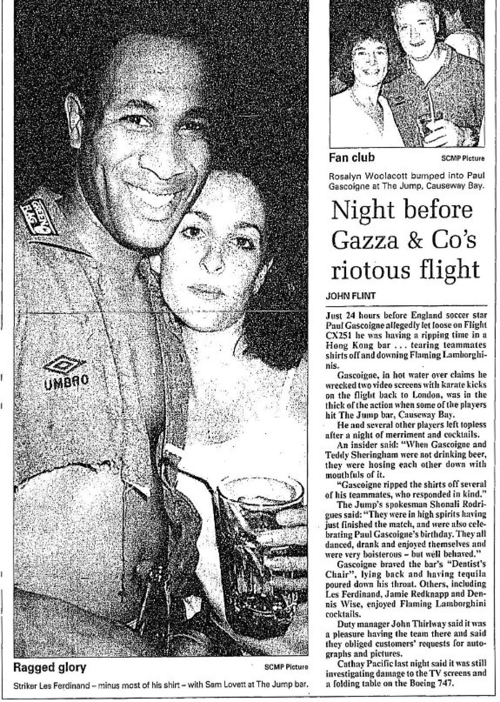 A snapshot from South China Morning Post’s Sport page on May 31, 1996. Photo: SCMP