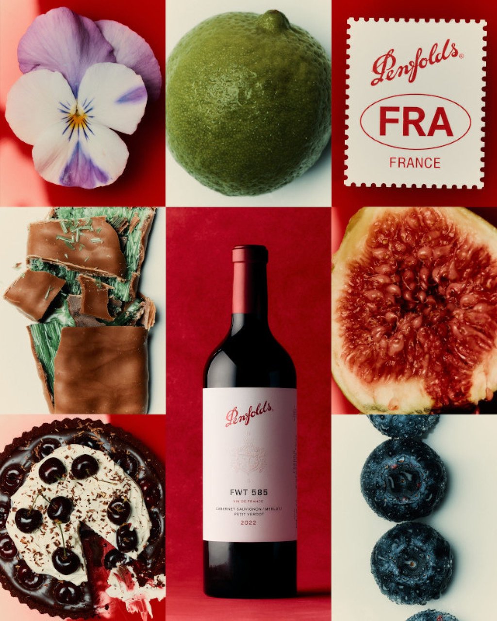 The FWT 585 blends Cabernet Sauvignon, Merlot and Petit Verdot grapes from Bordeaux. Photo: Courtesy of Penfolds