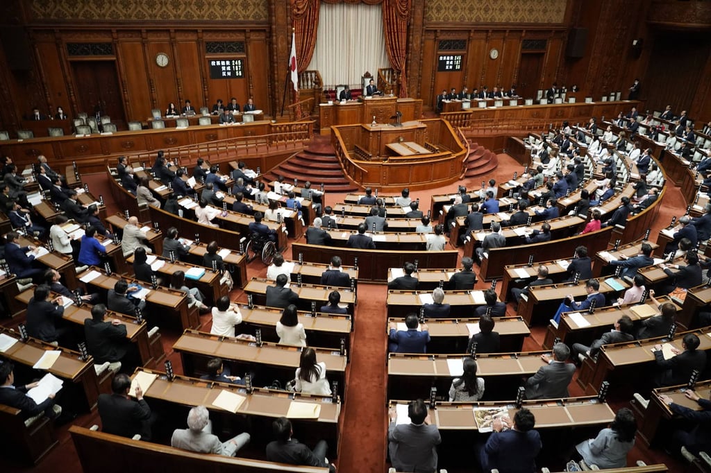 Japan’s members of parliament discuss a bill to establish the “National Intelligence Council” in a plenary session of the House of Councillors in Tokyo on Wednesday. Photo: AFP Japan’s members of parliament discuss a bill to establish the “National Intelligence Council” in a plenary session of the House of Councillors in Tokyo on Wednesday. Photo: AFP