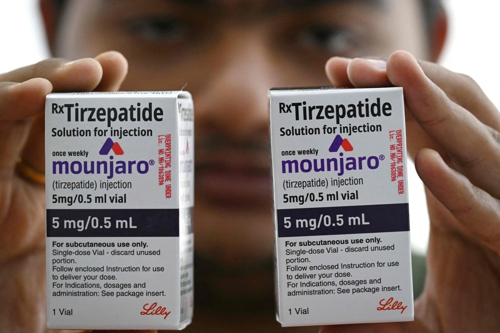 A drug distributor shows vials of Mounjaro at its office in Thane, France in 2026. The weight-loss drug has been available in France through prescriptions since 2024. Photo: AFP
