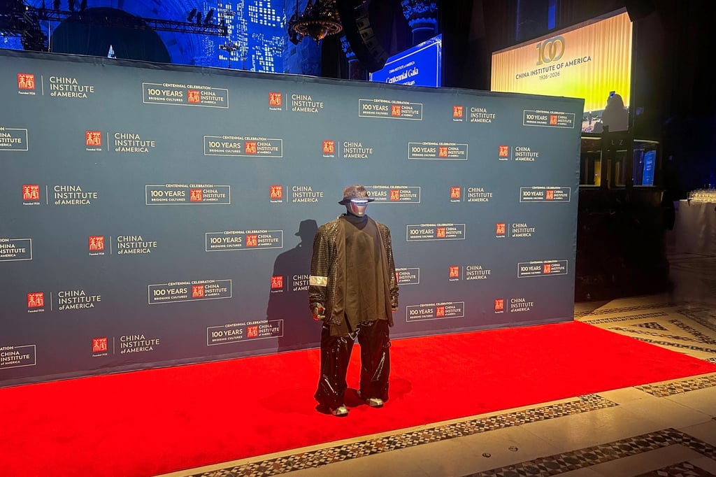 A robot was on hand to pose with attendees as the guests mingled. Photo: Lucy Quaggin A robot was on hand to pose with attendees as the guests mingled. Photo: Lucy Quaggin