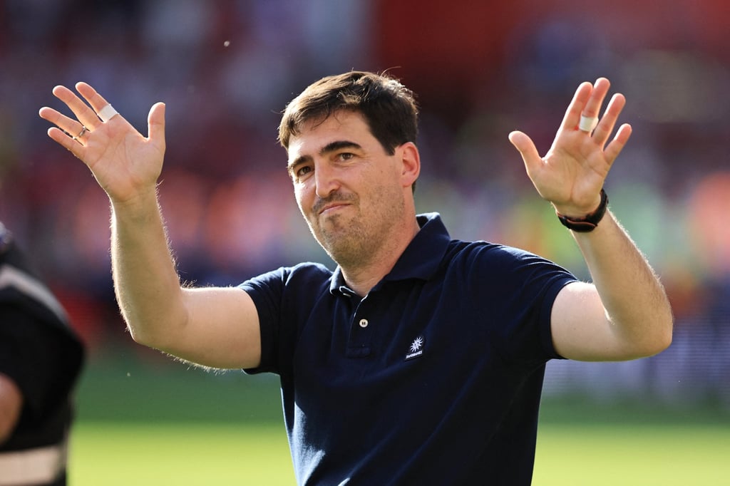 Ex-Bournemouth boss Andoni Iraola is the frontrunner to replace Arne Slot in the Anfield hot seat. Photo: Reuters
