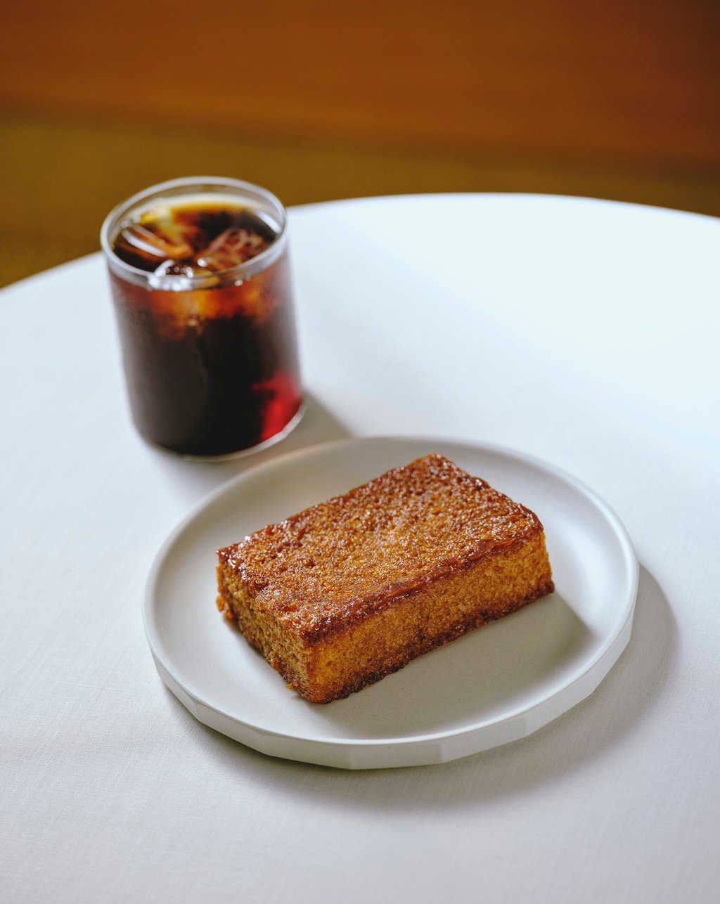 Honey butter toast and an iced Americano at Blue Bottle Coffee. Photo: Blue Bottle Coffee Honey butter toast and an iced Americano at Blue Bottle Coffee. Photo: Blue Bottle Coffee