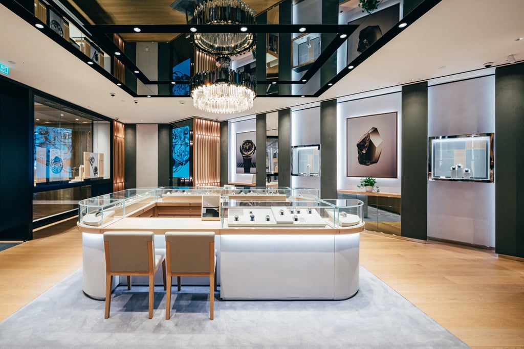 Inside the Hublot Venetian Macao boutique. Photo: Handout Inside the Hublot Venetian Macao boutique. Photo: Handout