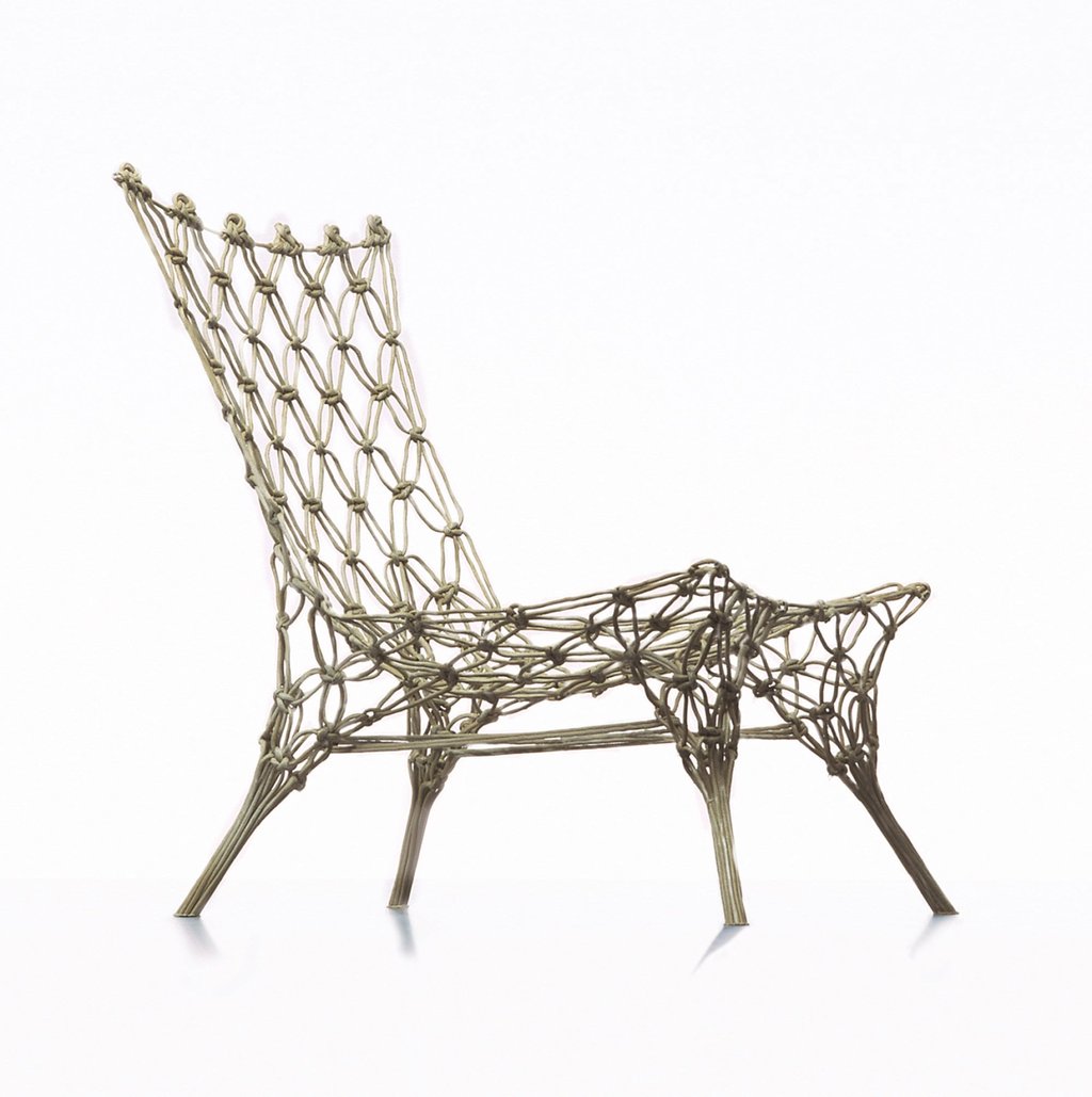 The famous Knotted Chair, the result of a process Marcel Wanders developed by which rope can be hardened like steel. Photo: Handout