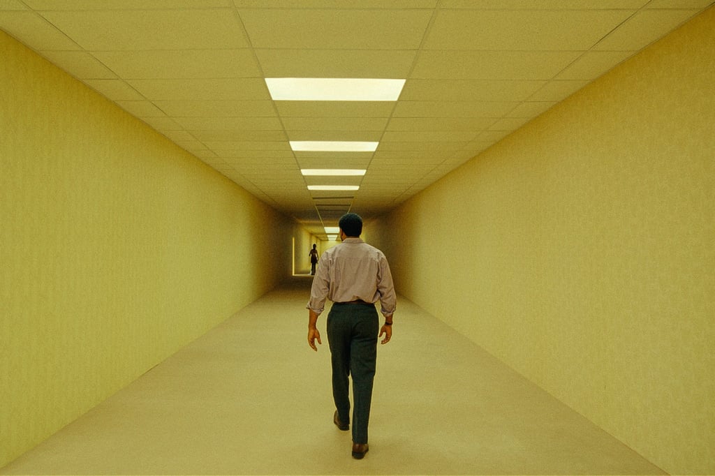 Another scene in Backrooms, directed by Kane Parsons. Photo: AP Another scene in Backrooms, directed by Kane Parsons. Photo: AP