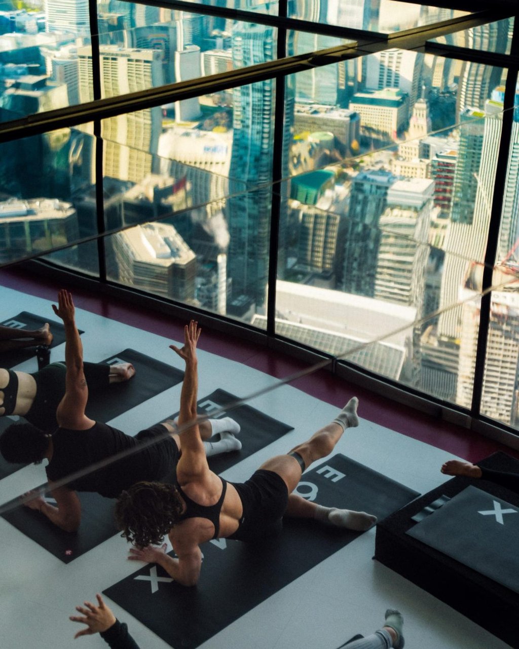 The view from Equinox King West in Toronto. The gym costs over US$300 a month. Photo: @equinox/Instagram