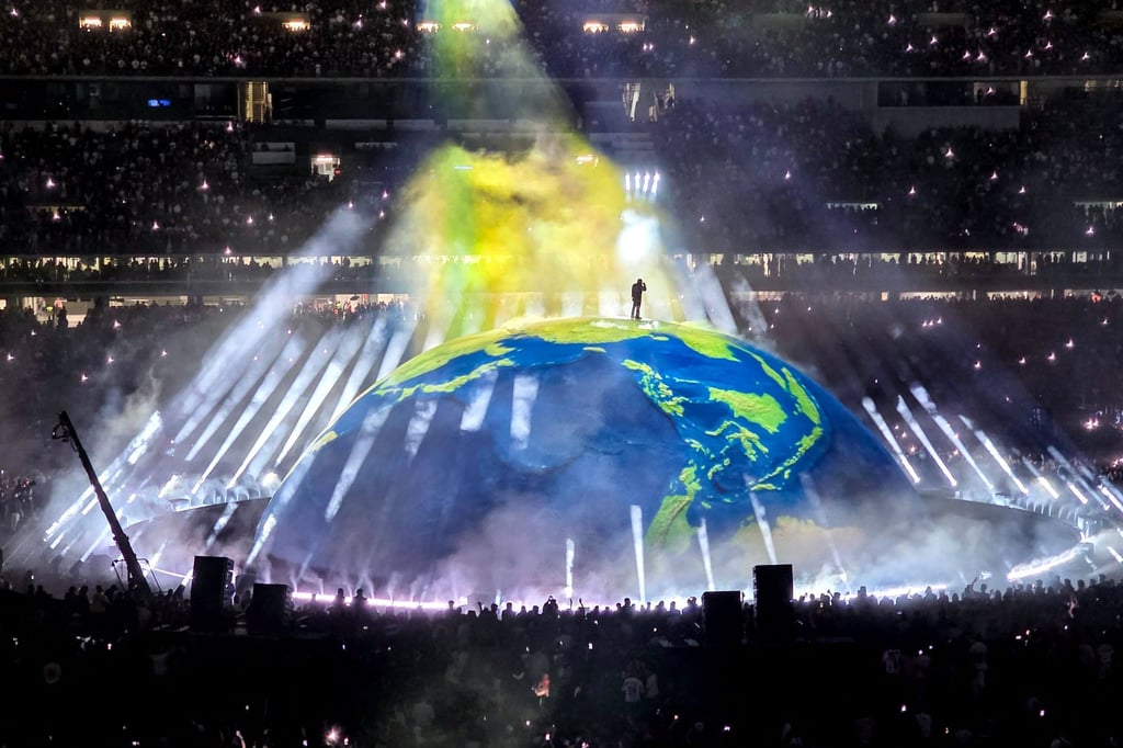 Kanye West performing in Istanbul on Saturday. Photo: AFP
