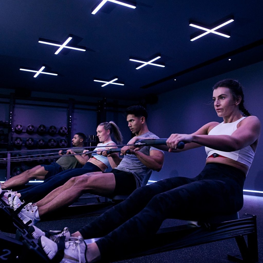 Third Space in London. The gym’s Formula3 class comprises rowing as well as kettlebell and body weight exercises. Photo: @thirdspacelondon/Instagram