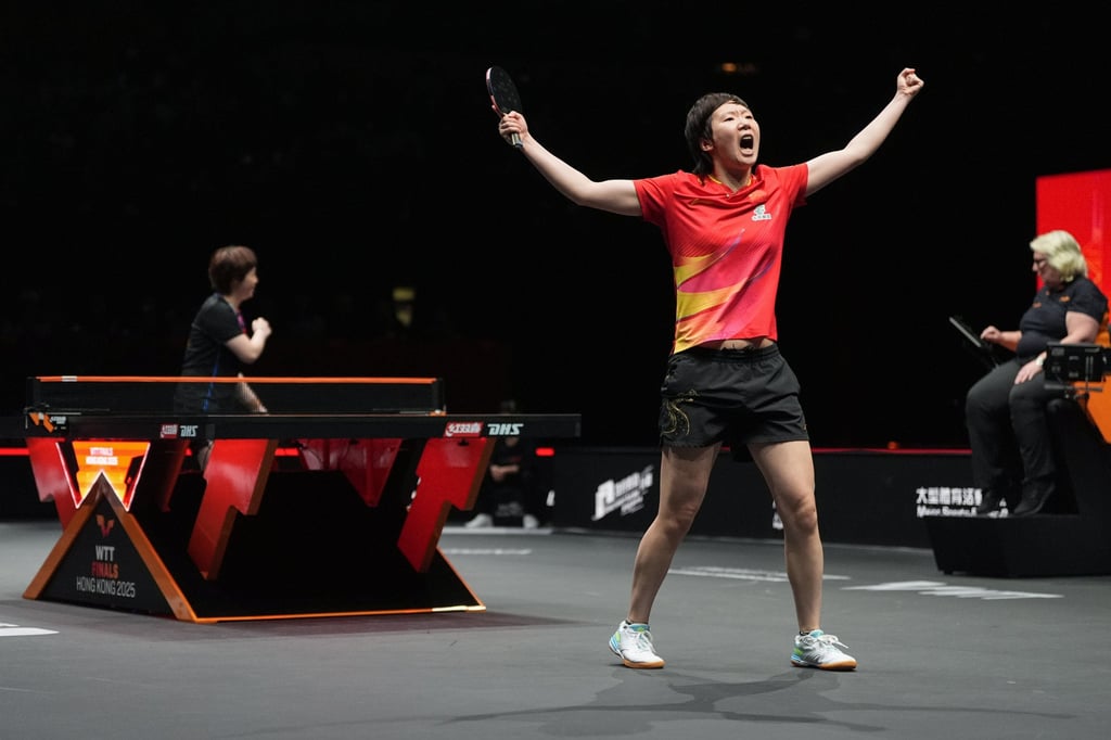 China’s Wang Manyu celebrates winning the women’s singles final last year. Photo: Eugene Lee